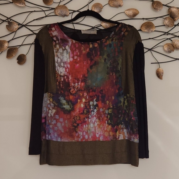 Cluny Tops - Cluny Silk Blouse EUC